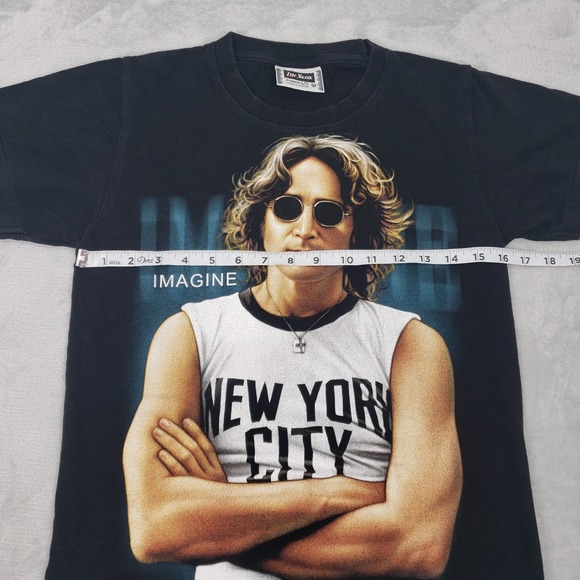 Vintage John Lennon Imagine T-Shirt The Roxx 90s Beatles Graphic Tee Women's S - Picture 4 of 7